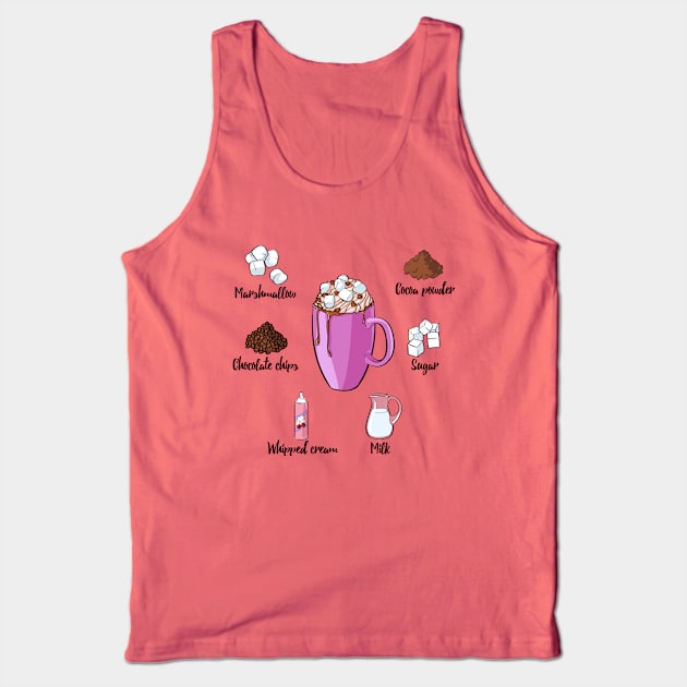 Cocoa Drink Tank Top by Mako Design 